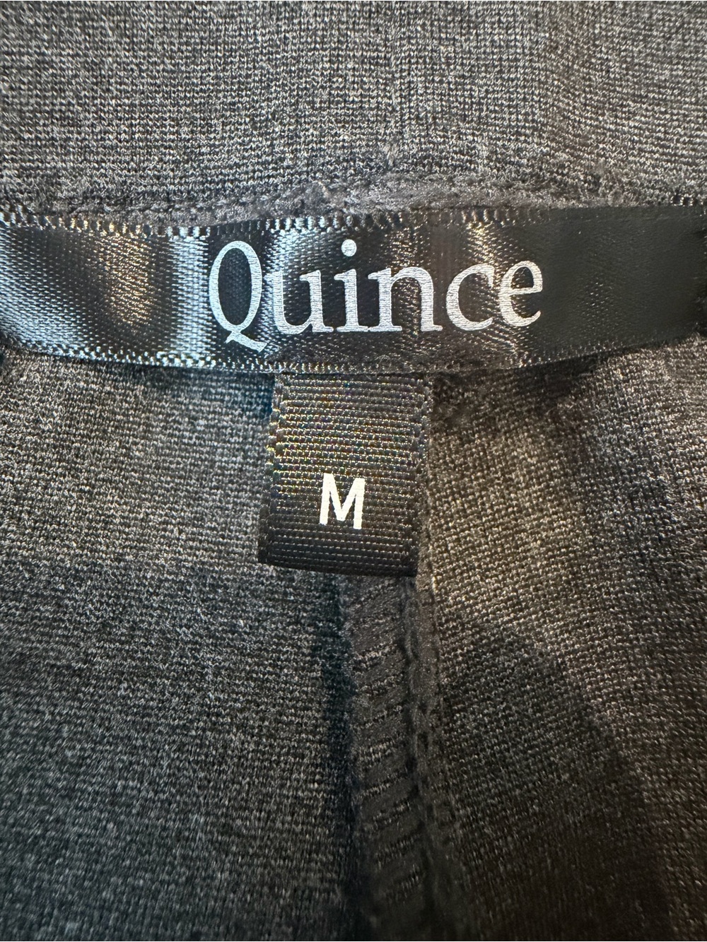 Quince Charcoal Gray Ultra- Stretch Ponte Flare Leg Pants -NWOT - Picture 6 of 8